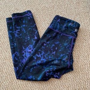 lululemon purple crop leggings 2